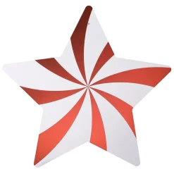 DecoWoerner Estrella De Navidad>Star Swirl / Blanco