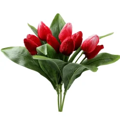 DecoWoerner Decoración De Primavera|Ramos Y Coronas De Flores>Surtido De Ramo De Tulipanes Artificial