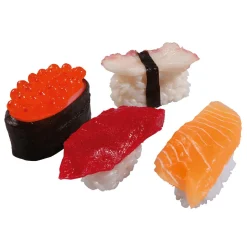 DecoWoerner Platos Y Comida Rápida|Pescados Y Mariscos>Sushi Set Maniquí De Comida, Set 4 Piezas