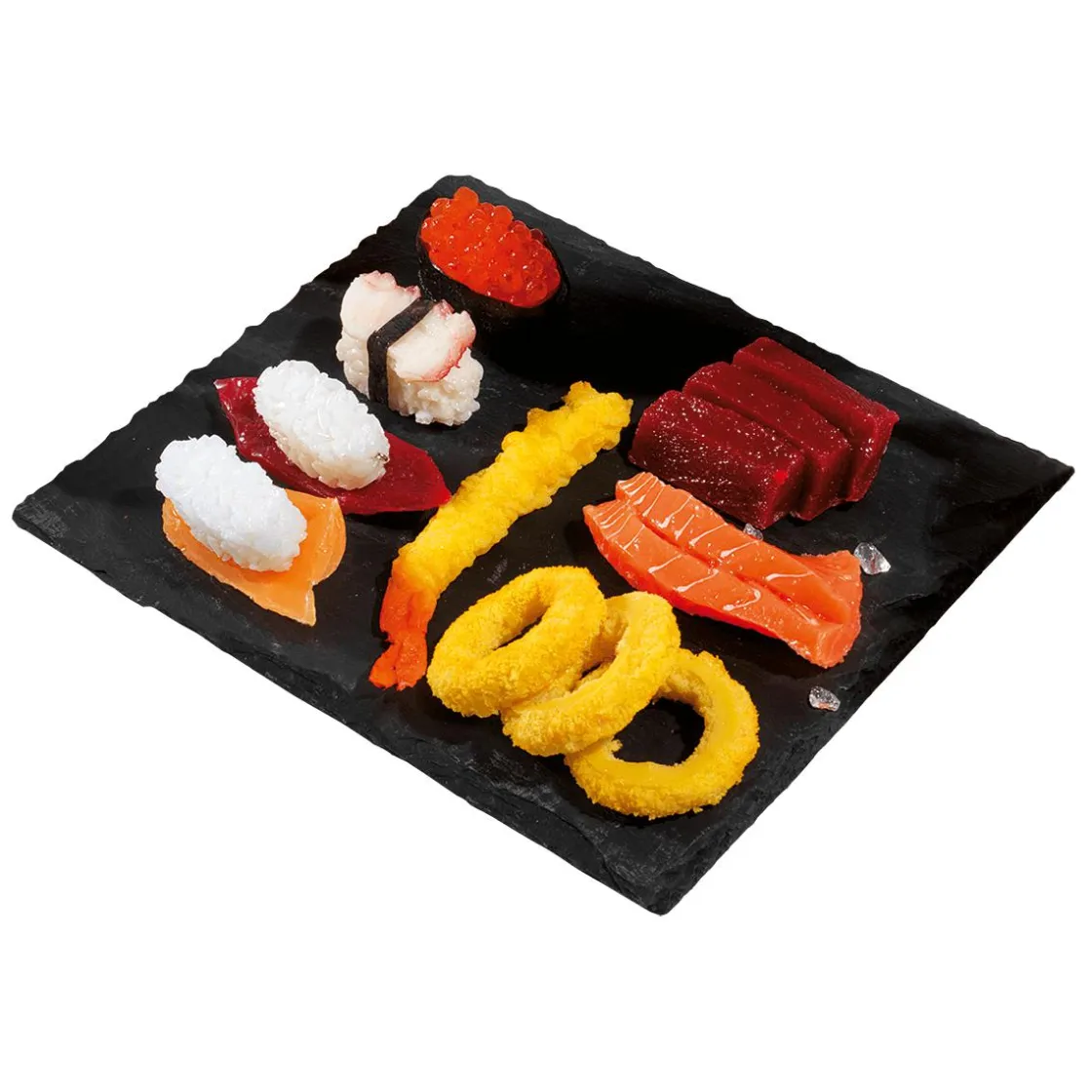 DecoWoerner Platos Y Comida Rápida|Pescados Y Mariscos>Sushi Set Maniquí De Comida, Set 4 Piezas