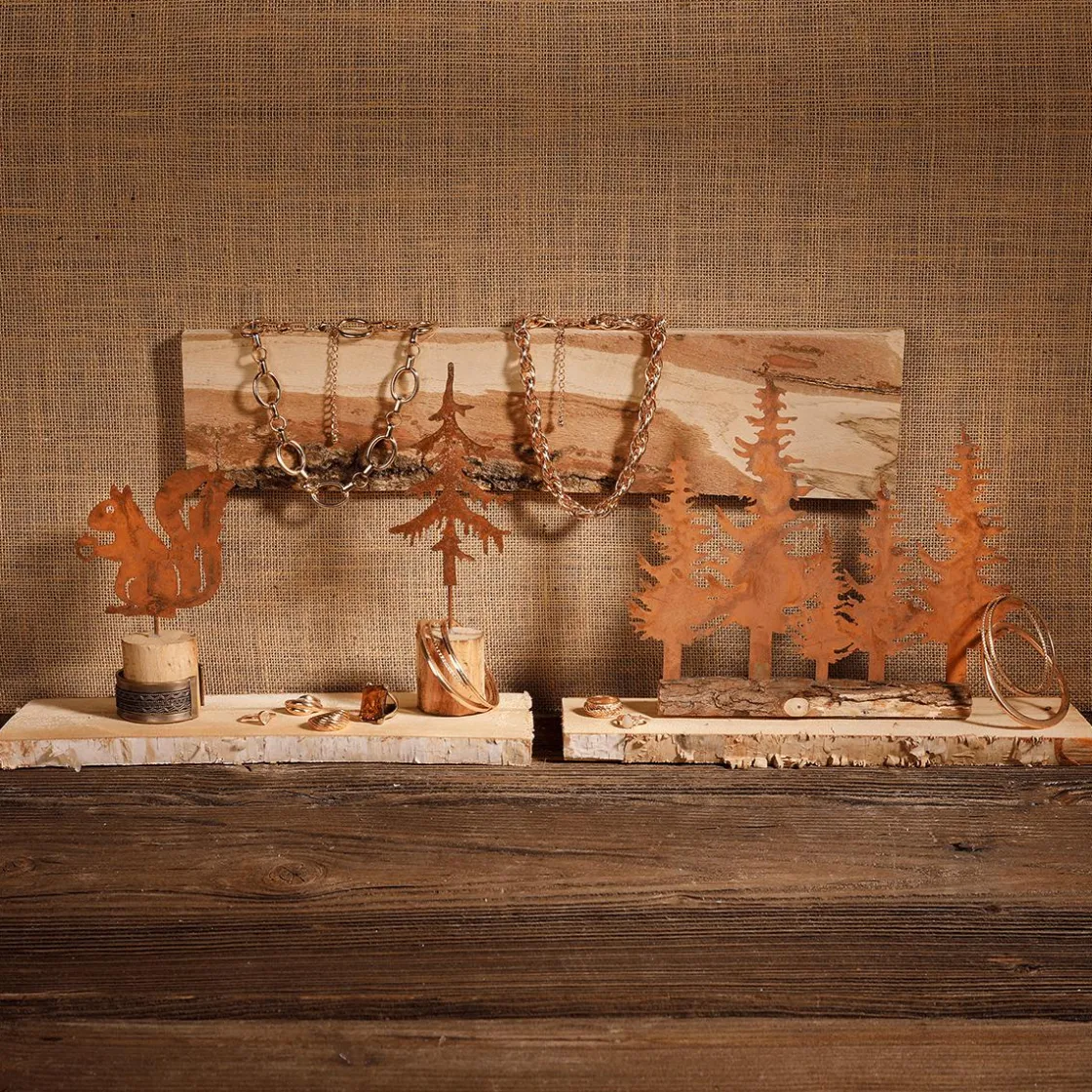 DecoWoerner Decoración Natural|Decoración De Otoño>Tablero De Roble 50 X 12-15cm, 2 Piezas