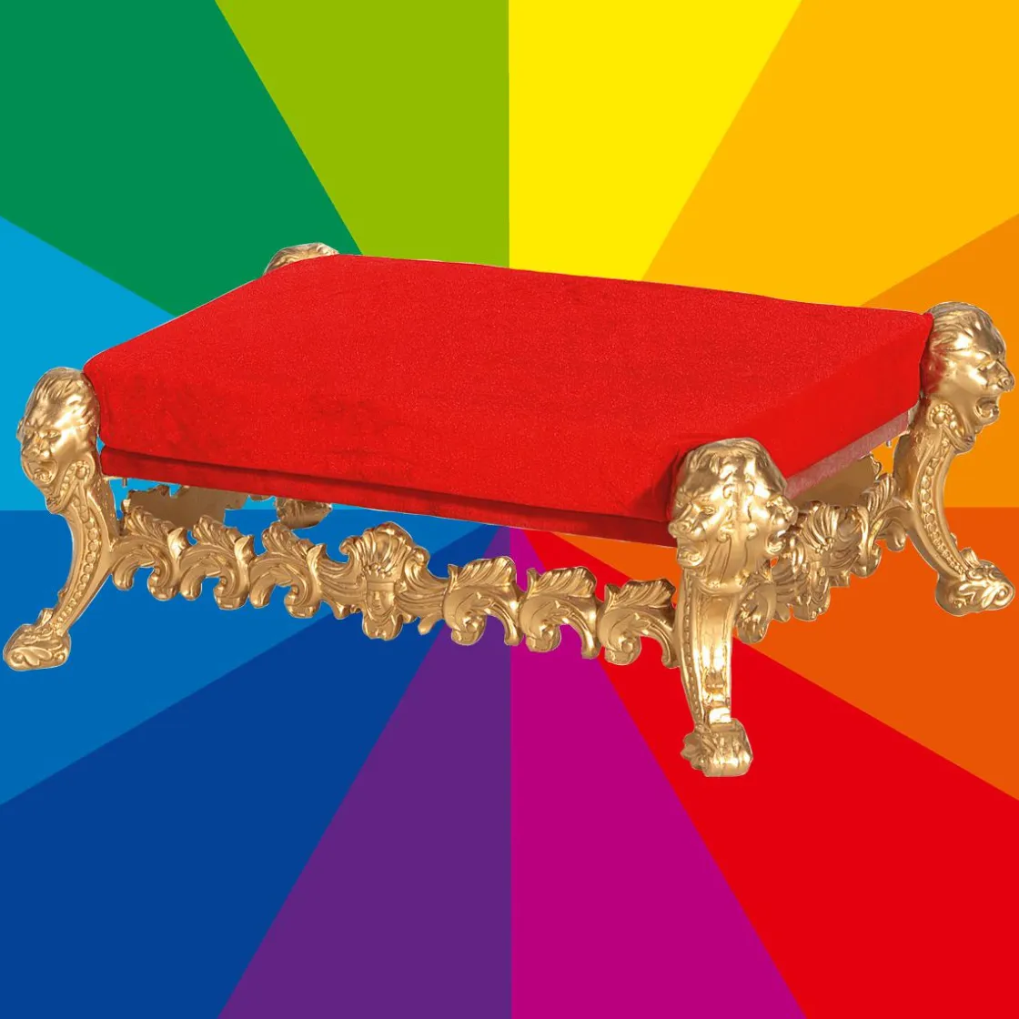 DecoWoerner Decoración Navideña Xxl>Taburete, Longitud: 85 Cm
