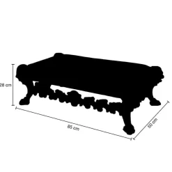 DecoWoerner Decoración Navideña Xxl>Taburete, Longitud: 85 Cm