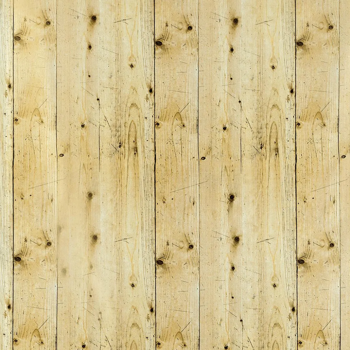 DecoWoerner Telas>Tejido Decorativo "Listones De Madera", Anchura: 150 Cm