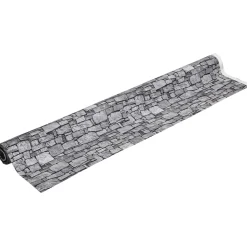 DecoWoerner Telas>Tejido Decorativo "Muro De Piedras", Anchura: 140 Cm