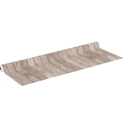 DecoWoerner Telas>Tejido Decorativo "Muro De Listones De Madera", Anchura 140 Cm,