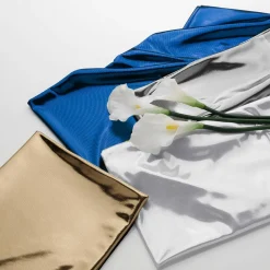 DecoWoerner Telas>Tela Brillante Jersey De Papel De Aluminio , Anchura: 106 Cm