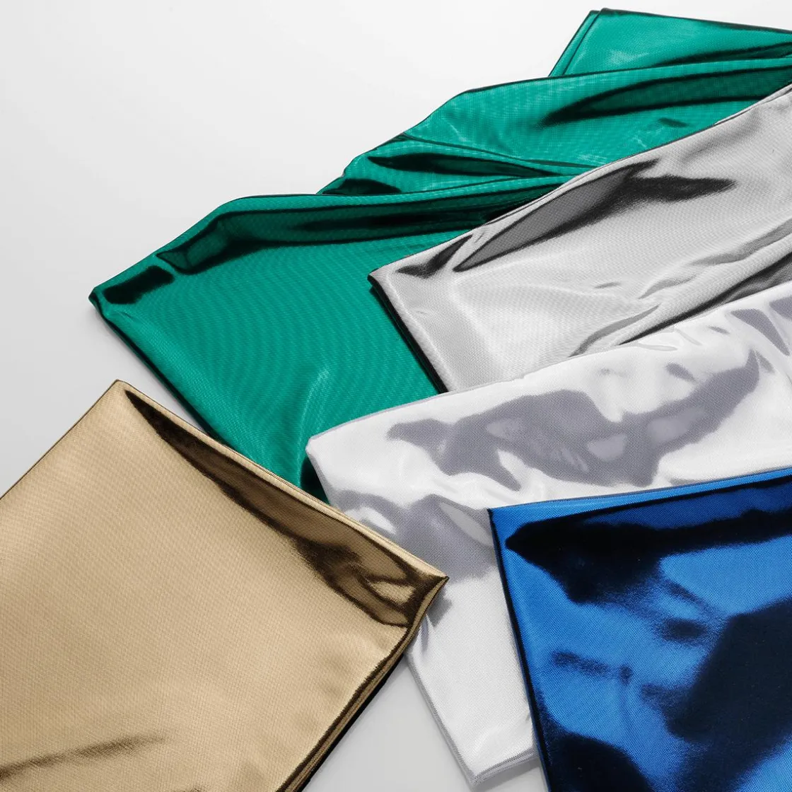 DecoWoerner Telas>Tela Brillante Jersey De Papel De Aluminio , Anchura 110 Cm