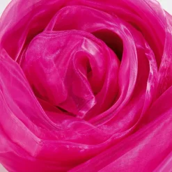 DecoWoerner Telas>Tela De Chifón, Fucsia, 145 Cm