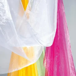 DecoWoerner Telas>Tela De Chifón, Fucsia, 145 Cm
