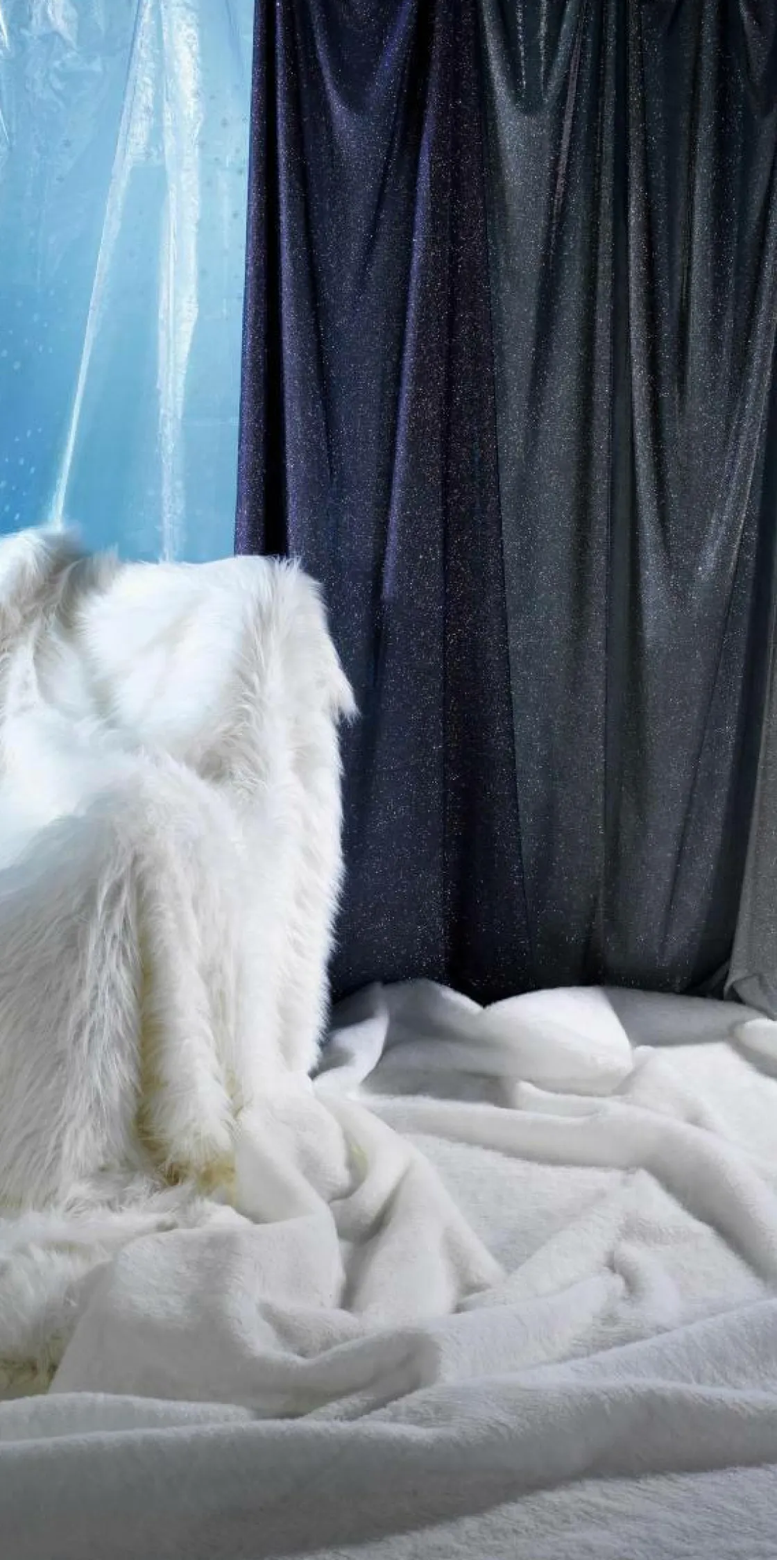 DecoWoerner Decoración De Invierno|Telas>Tela De Organza Copos De Nieve Anchura 150 Cm