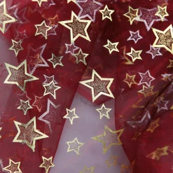 DecoWoerner Telas>Tela De Organza "Estrellitas" Anchura 145 Cm