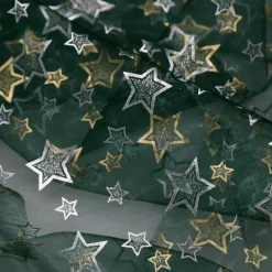DecoWoerner Telas>Tela De Organza "Estrellitas" Anchura 145 Cm