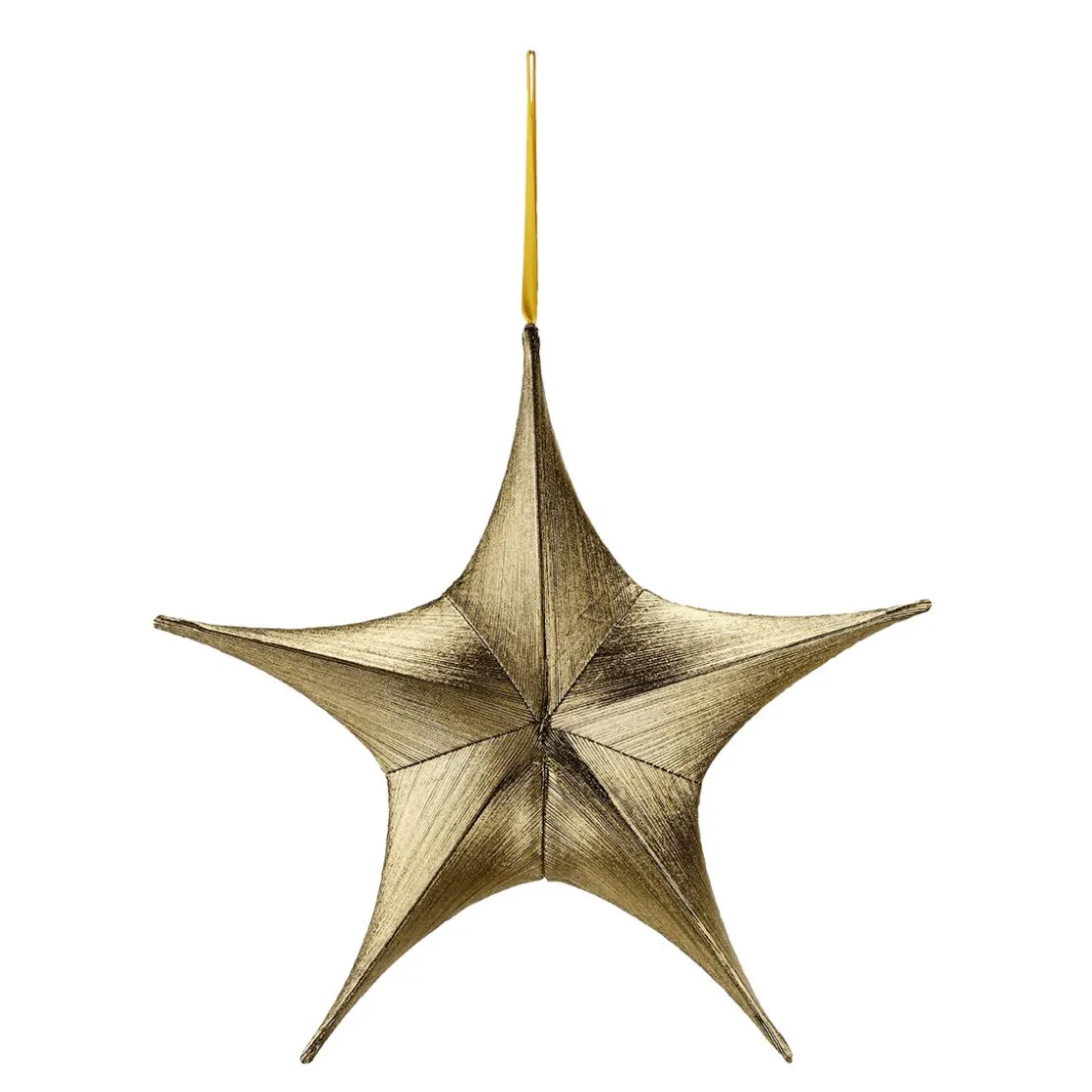 DecoWoerner Estrella De Navidad>Tela Decorativa Estrella Plegable Negro Con Cremallera, 40 Cm