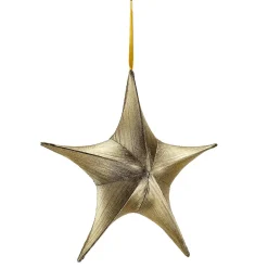 DecoWoerner Estrella De Navidad>Tela Decorativa Estrella Plegable Negro Con Cremallera, 40 Cm