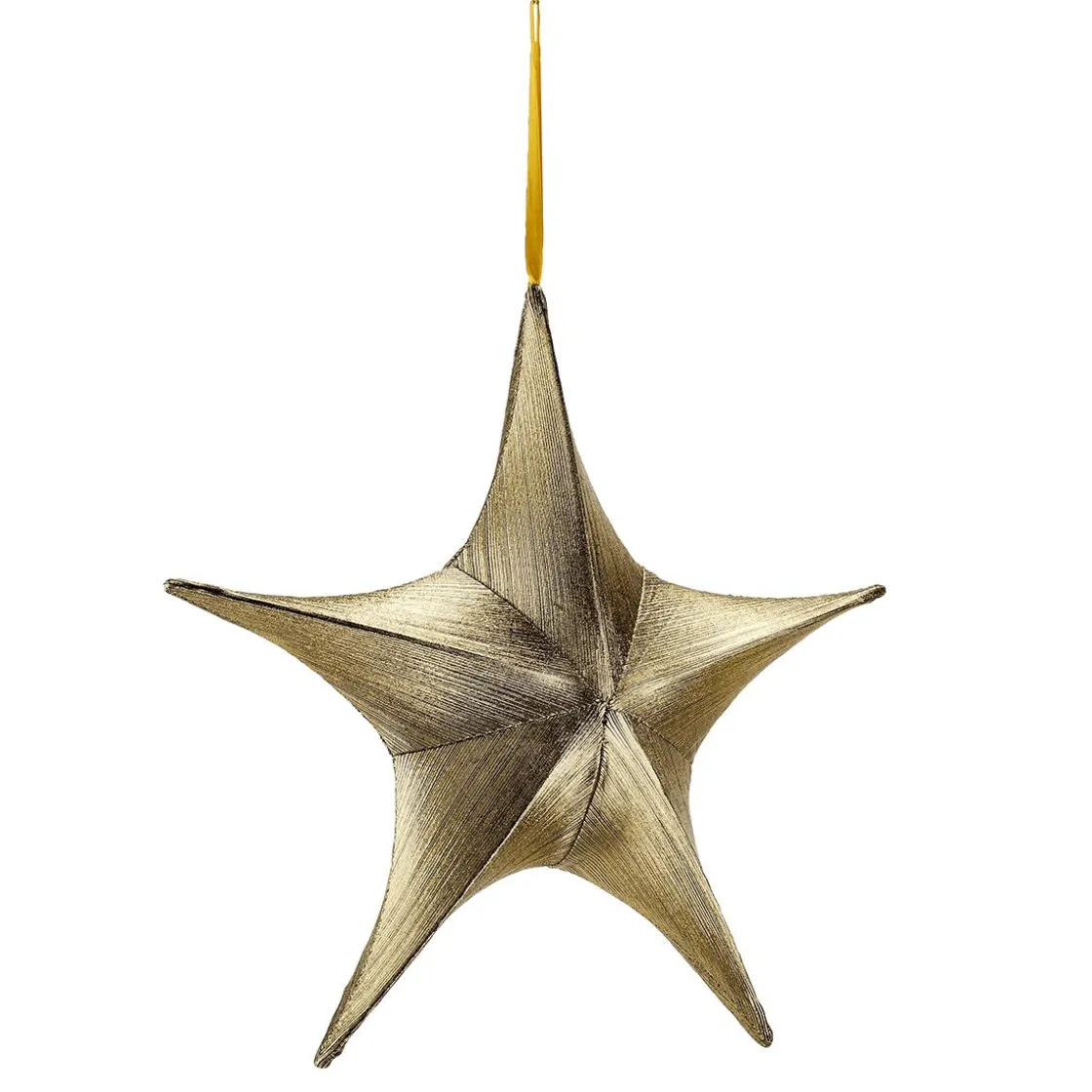 DecoWoerner Estrella De Navidad>Tela Decorativa Estrella Plegable Negro Con Cremallera, 40 Cm