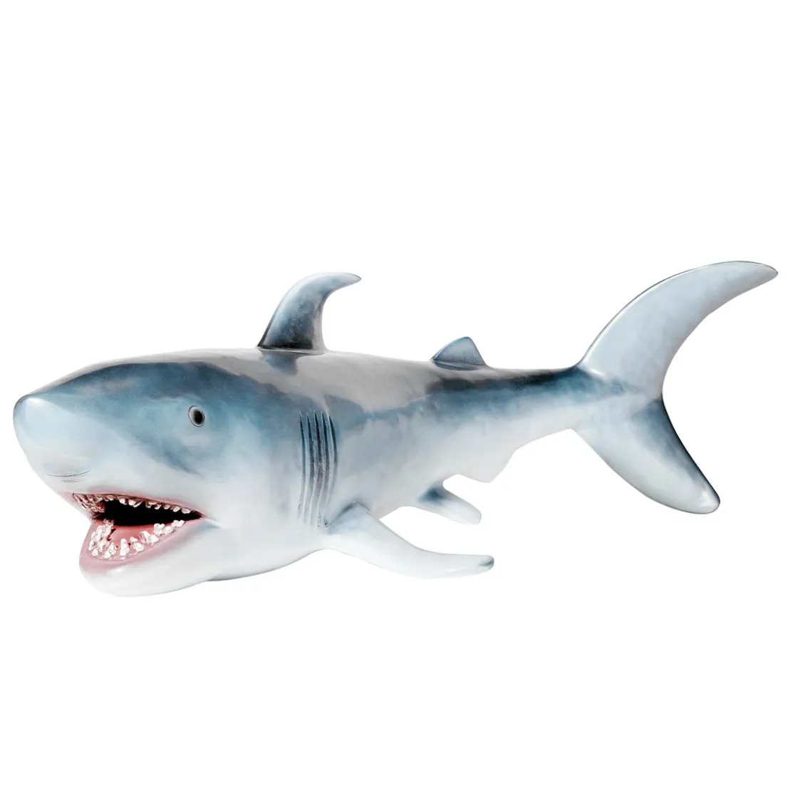 DecoWoerner Decoración De Animales>Tiburón Deco 135 Cm, Plata-gris