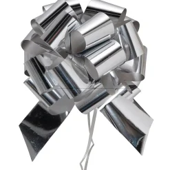 DecoWoerner Lazos De Regalo>Tiras De Lazos Plateadas, 10 Piezas