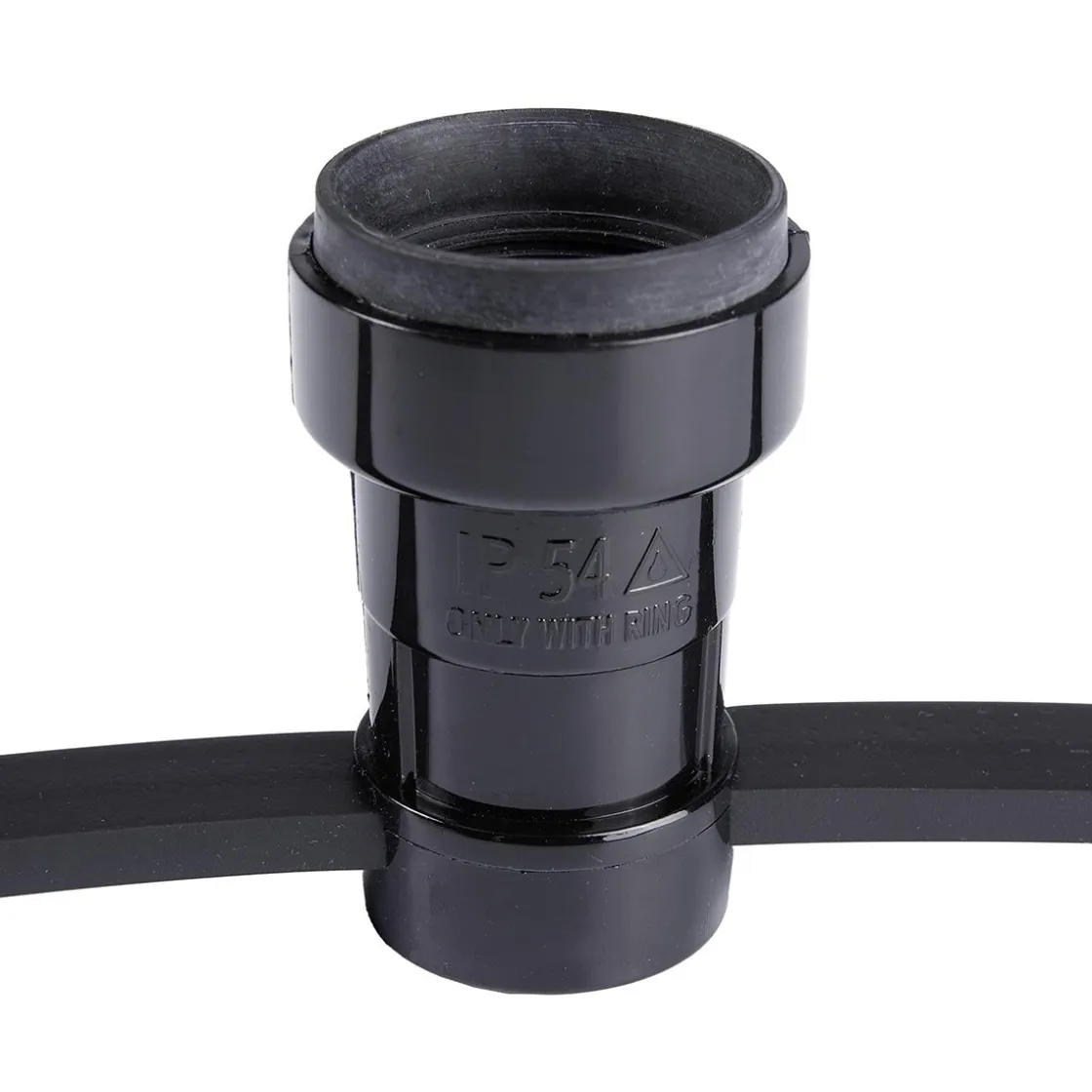 DecoWoerner Luces De Navidad>Toma De Cable Plana E27 Incl. Junta De Goma