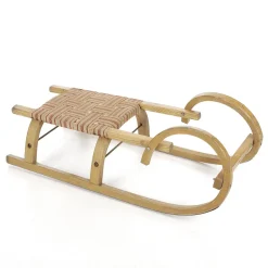 DecoWoerner Decoración Natural|Decoración Temática>Trineo De "cuernos" Auténtico, Longitud: 100 Cm