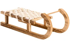 DecoWoerner Decoración De Invierno|Figuras De Navidad>Trineo Decorativo De Madera 40 X 14 X 9,5 Cm
