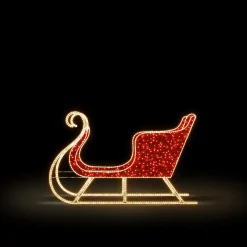 DecoWoerner Luces De Navidad>Trineo Luminoso XXL Para Exteriores 230cm