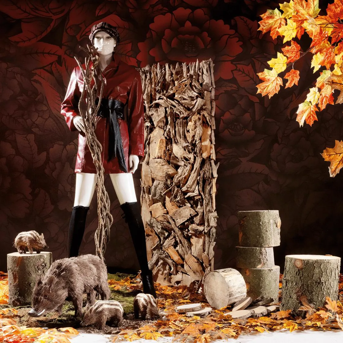 DecoWoerner Decoración Natural|Decoración De Otoño>Troncos De Madera Decorativos, Conjunto De 3 Pz.