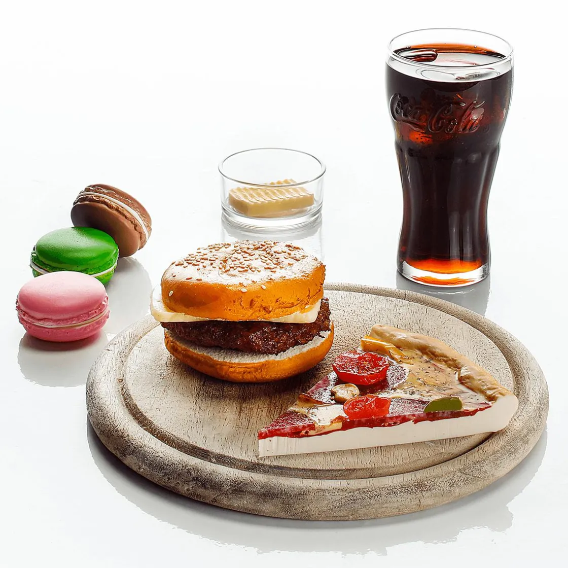 DecoWoerner Platos Y Comida Rápida>Trozo De Pizza "Salami" Alimento De Imitación