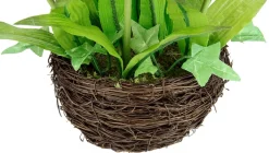 DecoWoerner Decoración De Primavera|Flores Artificiales>Tulipanes Artificiales En Cesta , 25 Cm