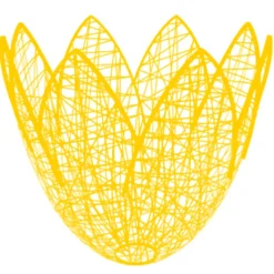 DecoWoerner Decoración De Verano|Decoración De Primavera>Tulipán 3D De Fibra Tejida 79 X 75 Cm