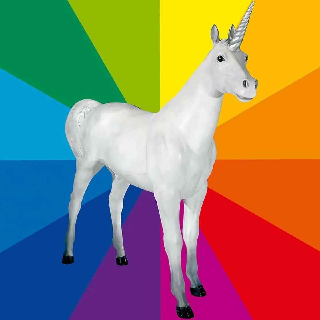 DecoWoerner Decoración De Animales>Unicornio Decorativo, Altura: 220 Cm