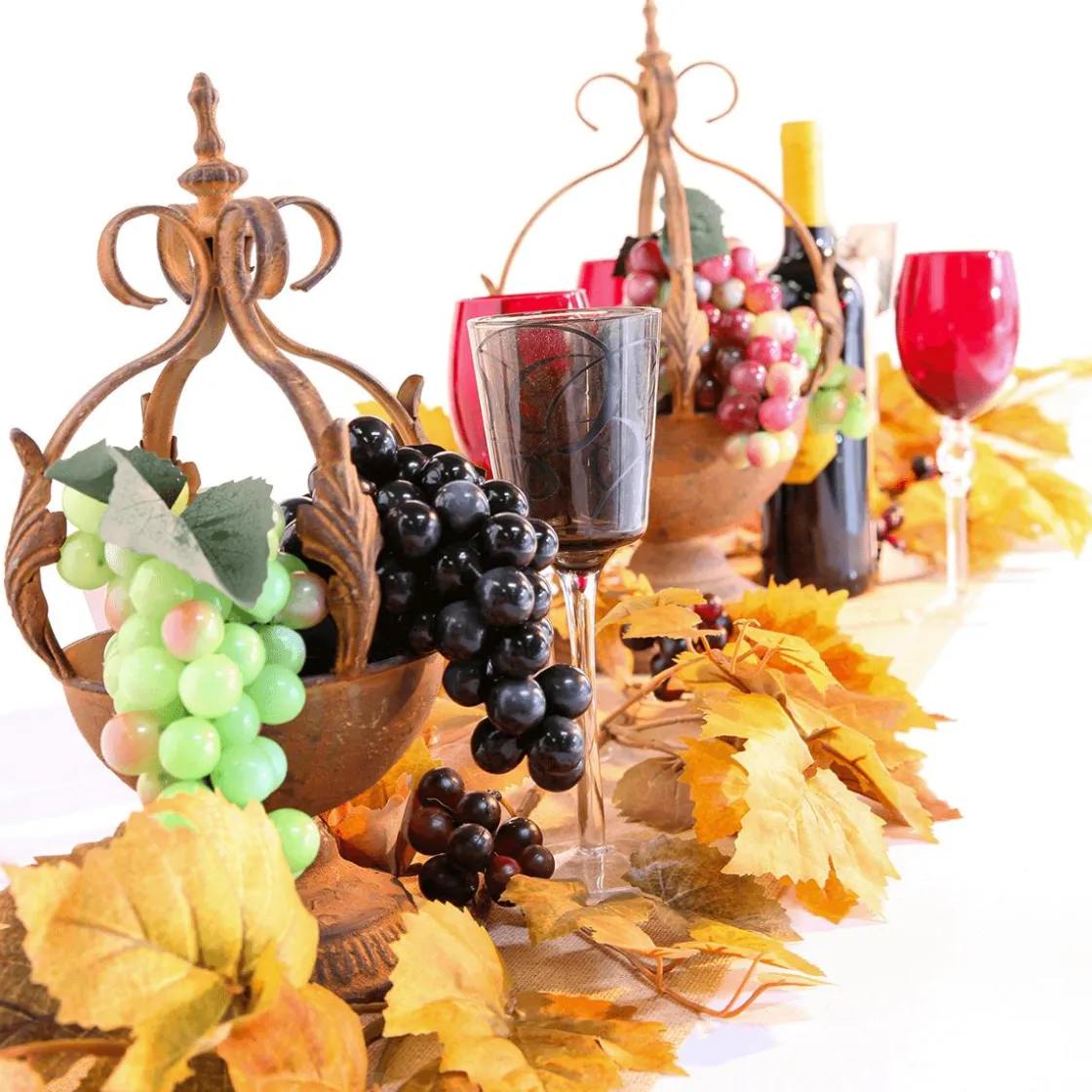 DecoWoerner Decoración De Otoño|Frutas>Uvas Maniquíes es
