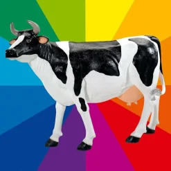 DecoWoerner Decoración De Animales>Vaca Decorativa, Altura: 156 Cm