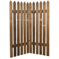 DecoWoerner Expositores Para Tiendas|Decoración Natural>Valla De Piquetes De Madera 120x150 Cm