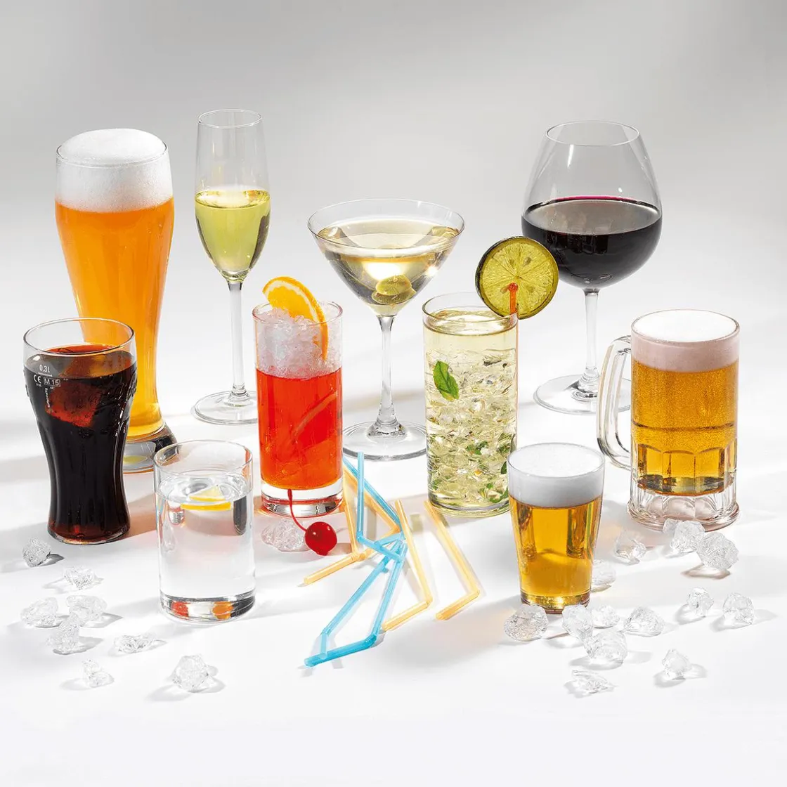 DecoWoerner Bebidas>Vaso De Cristal De Bebidas Alimento De Imitación 10 Cm