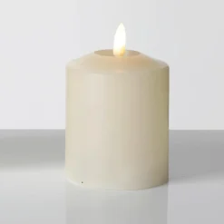 DecoWoerner Luz Decorativa|Figuras De Navidad>Vela De Cera LED 7,5 X 11,5 Cm