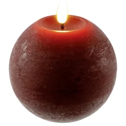 DecoWoerner Luz Decorativa|Decoración Temática>Velas De Cera LED Redondas De 10 Cm Ø
