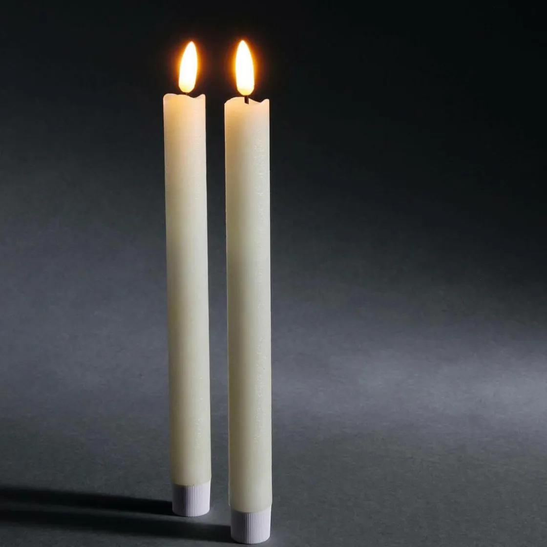 DecoWoerner Luz Decorativa>Velas De Cera LED-LED 24 Cm, Conjunto De 2 Piezas