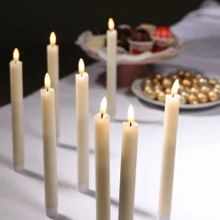 DecoWoerner Luz Decorativa>Velas De Cera LED-LED 24 Cm, Conjunto De 2 Piezas