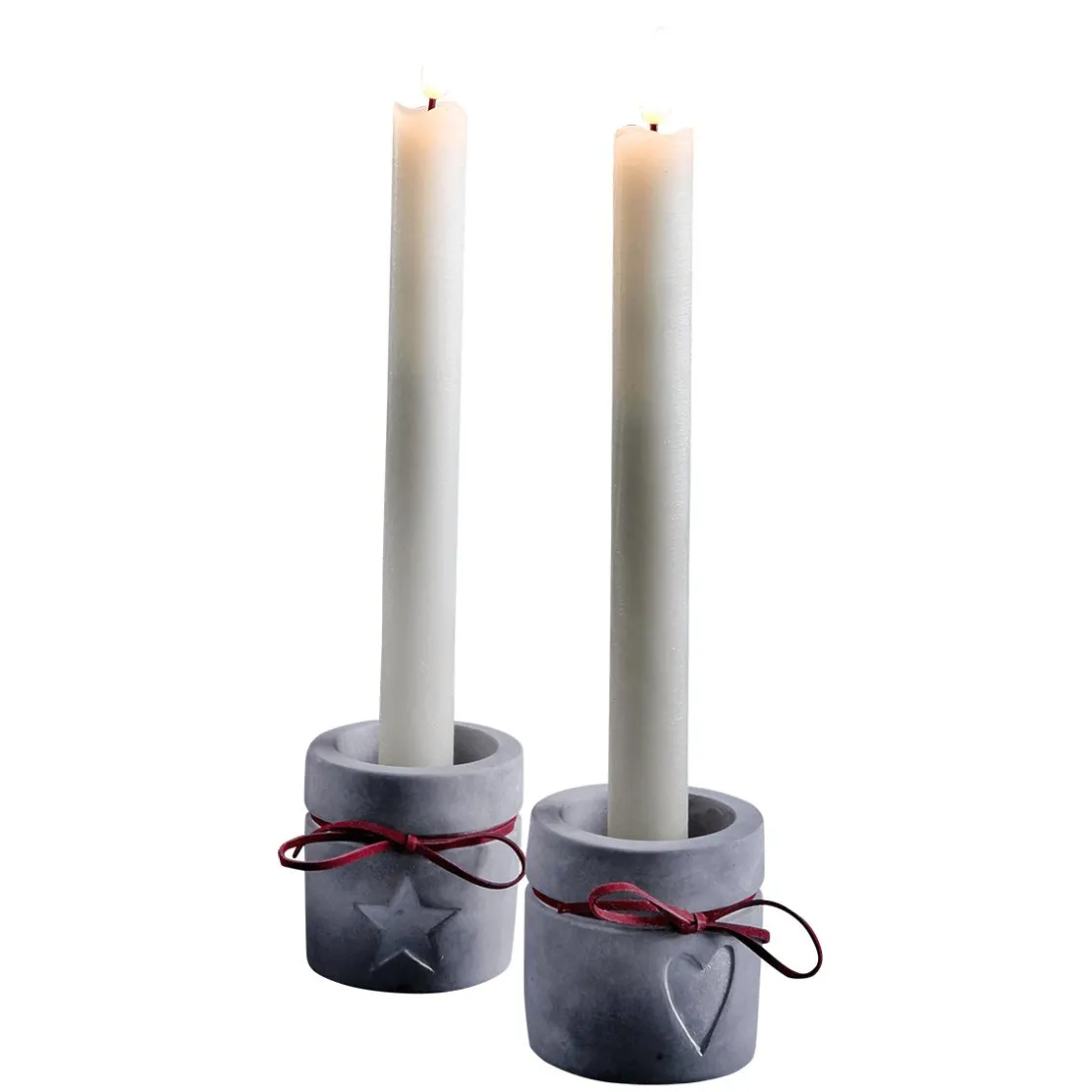 DecoWoerner Luz Decorativa>Velas De Cera LED-LED 24 Cm, Conjunto De 2 Piezas