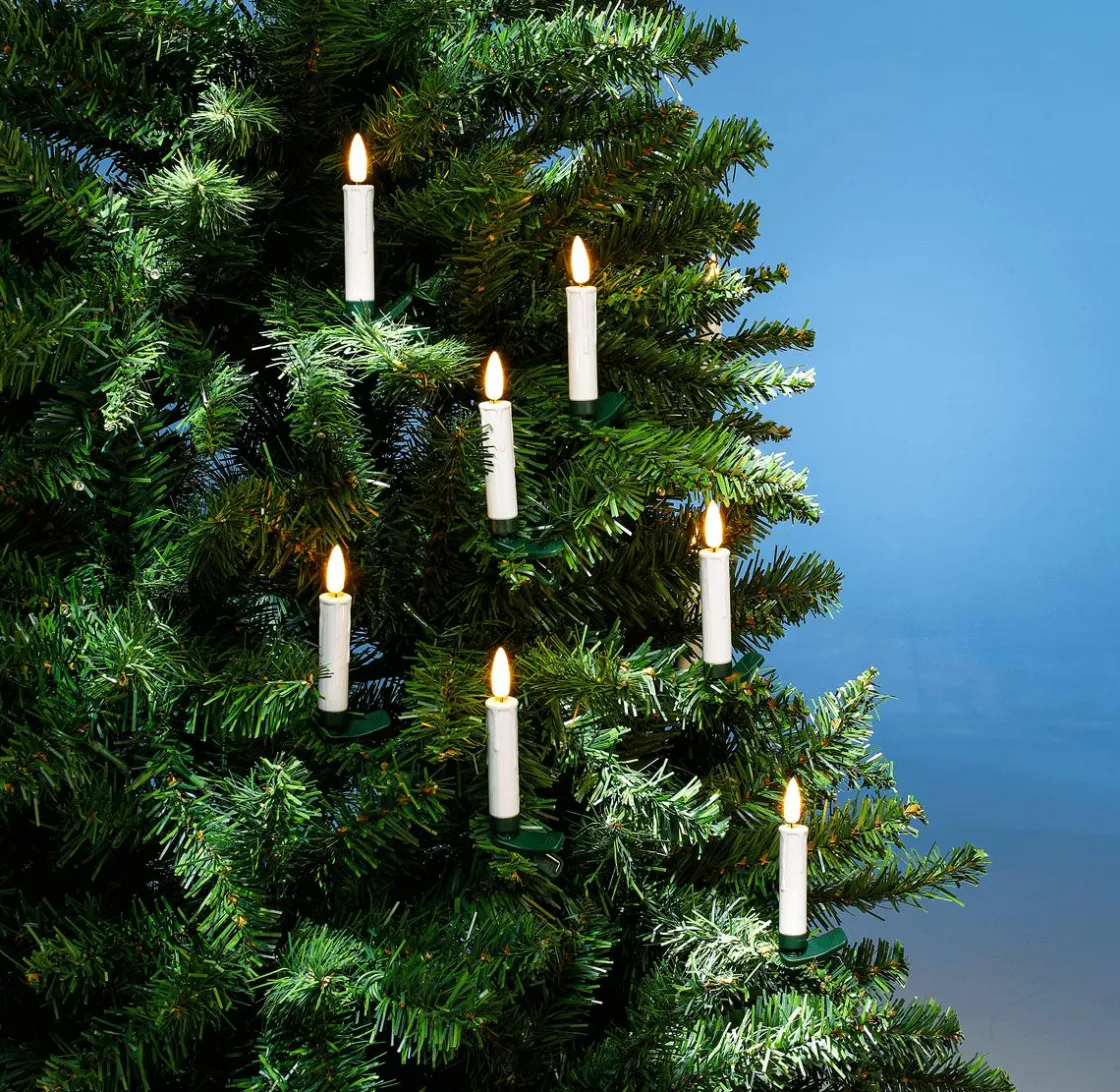 DecoWoerner Luz Decorativa|Luces De Navidad>Velas Decorativas LED Crema/ Cálido 10 Cm