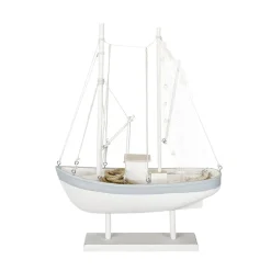 DecoWoerner Decoración De Verano>Velero De Madera 60 Cm X 43 Cm X 14 Cm