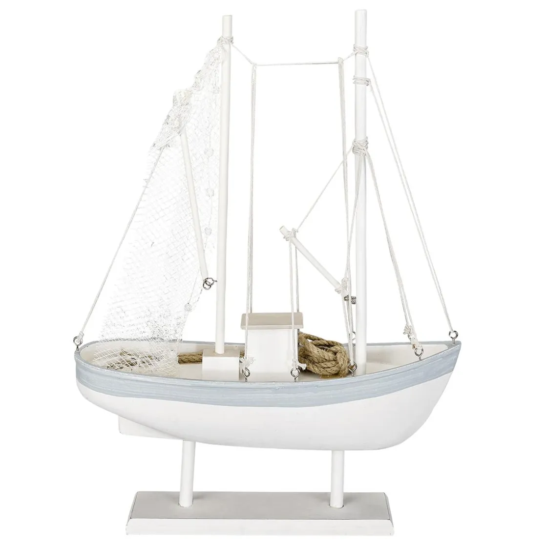 DecoWoerner Decoración De Verano>Velero De Madera 60 Cm X 43 Cm X 14 Cm