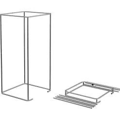 DecoWoerner Probadores Y Cortinas>Vestuario Estable De Pie, Altura 200 Cm