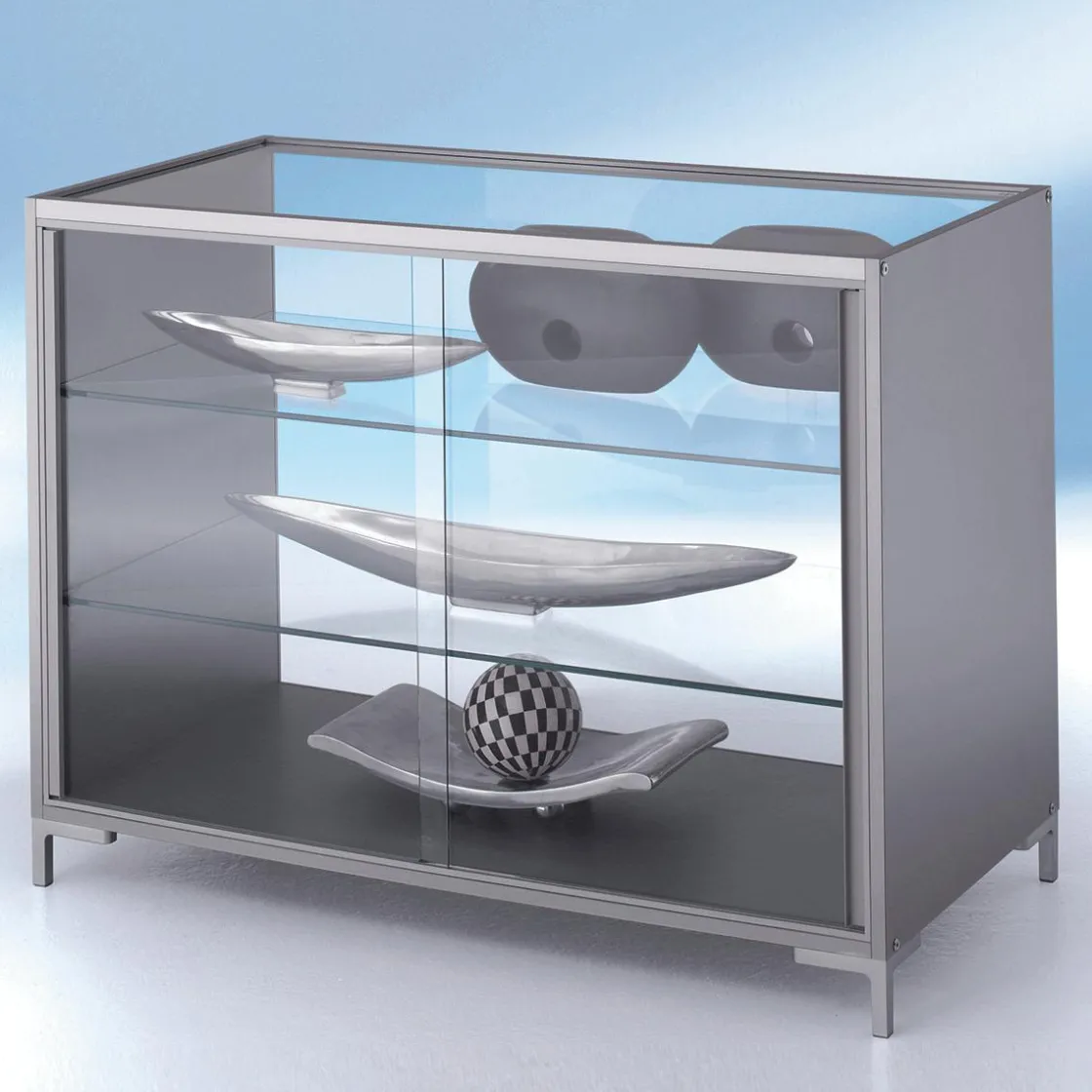 DecoWoerner Expositores Para Tiendas>Vitrina Mostrador, 90 X 120 X 60 Cm