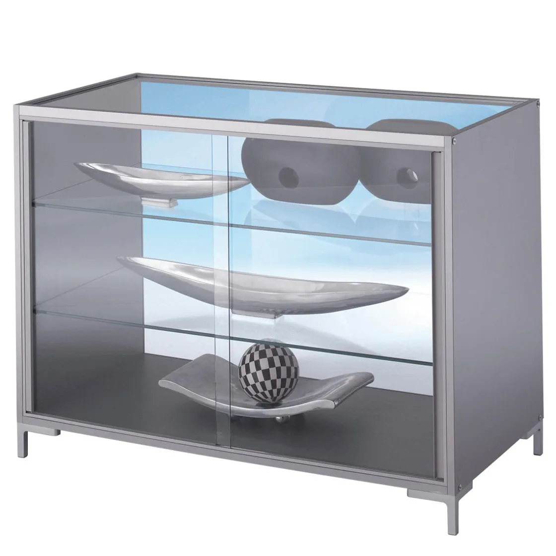 DecoWoerner Expositores Para Tiendas>Vitrina Mostrador, 90 X 120 X 60 Cm