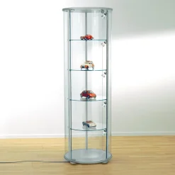 DecoWoerner Expositores Para Tiendas>Vitrina Redonda, Altura 180 Cm