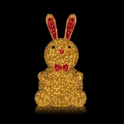 DecoWoerner Luz Decorativa|Decoración De Pascua>XXL LED Conejito Sentado Con Pajarita