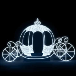 DecoWoerner Luz Decorativa>XXL LED Luz Objeto Carro Blanco 550 Cm