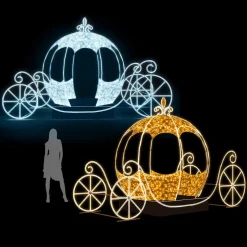 DecoWoerner Luz Decorativa>XXL LED Luz Objeto Carro Blanco 550 Cm